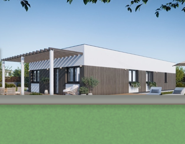 Adosado sin piscina, vista frontal